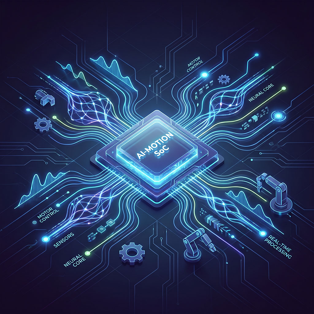 Servo AI SoC — AI-Motion SoC with motor control, neural core, sensors, and real-time processing
